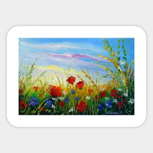 Summer flowers in the field Sticker